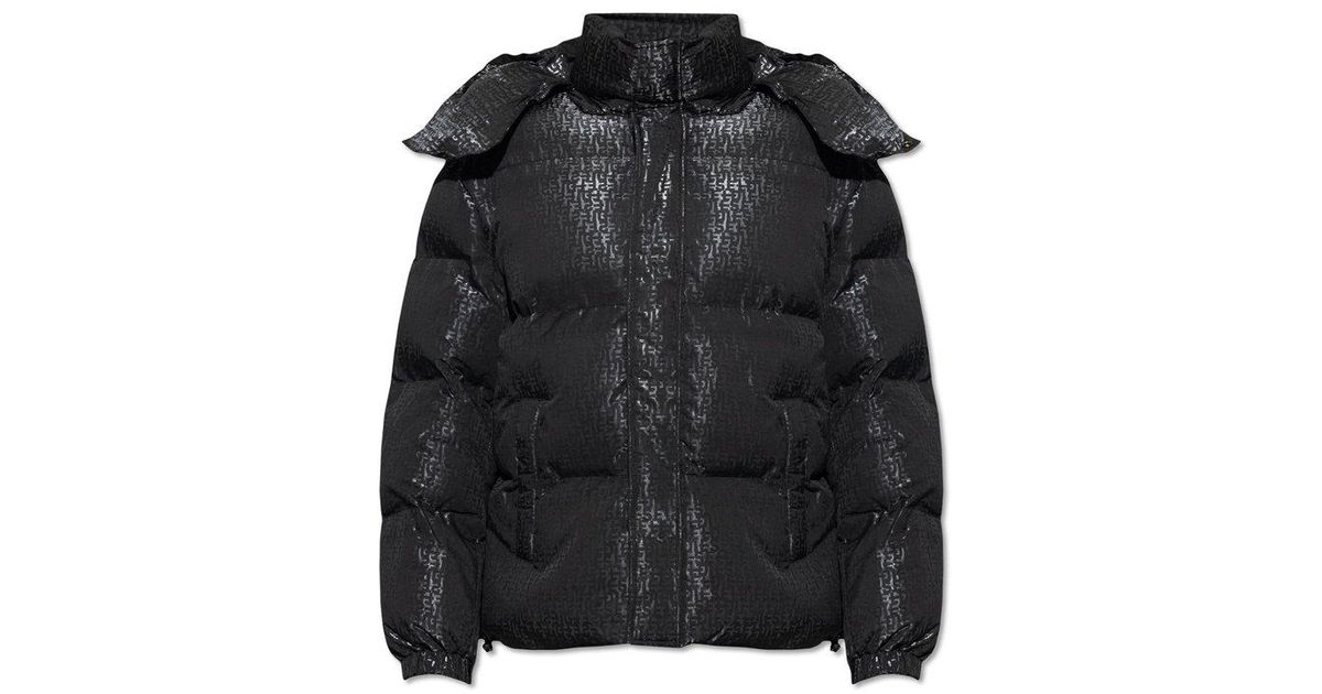 Black Quilted hooded jacket Moschino - Vitkac Italy