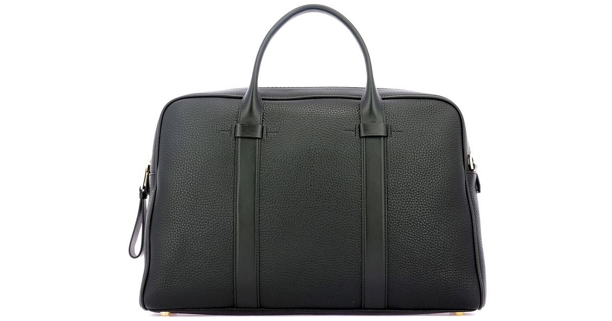 Tom Ford Buckley Full-grain Leather Briefcase in Black for Men - Lyst