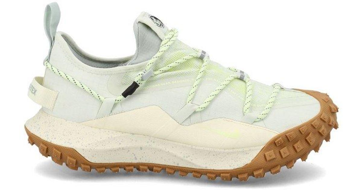 Nike Rubber Acg Mountain Fly Low Gore-tex Sneakers in White | Lyst