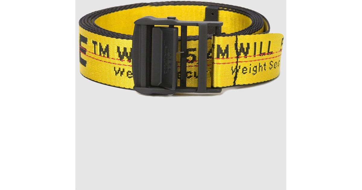 Off-White c/o Virgil Abloh Synthetic Classic Industrial Belt in Yellow ...