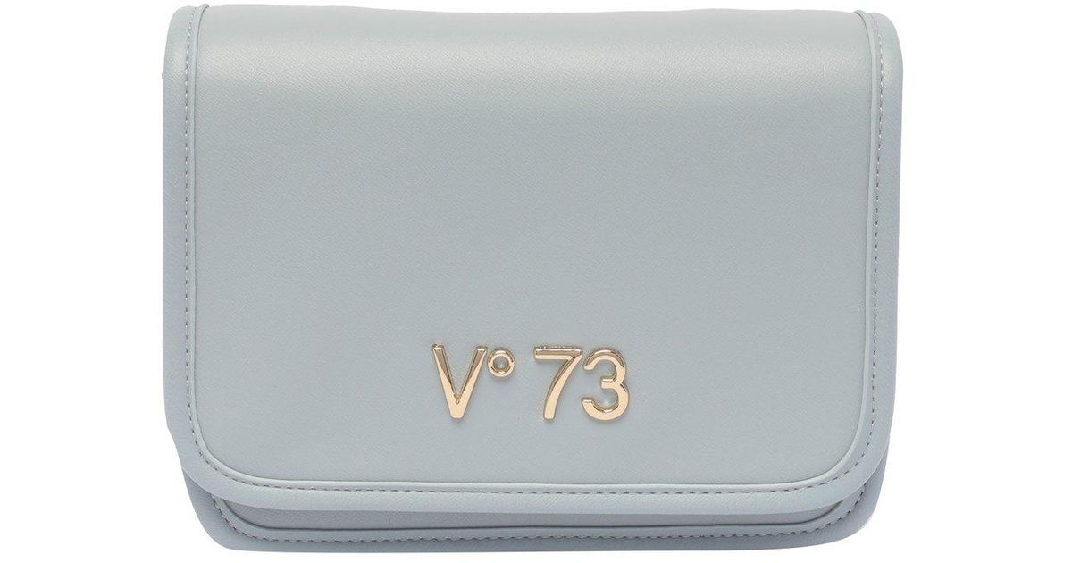 V73 Logo-plaque Shoulder Bag in White | Lyst