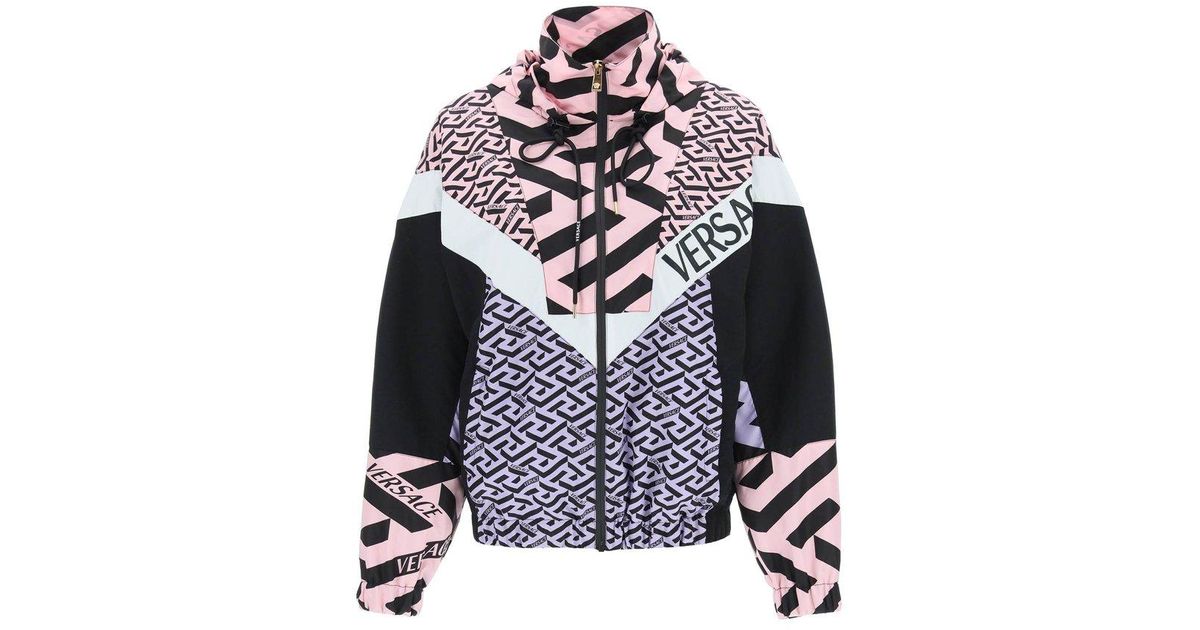 Versace La Greca Light Windbreaker Jacket Lyst