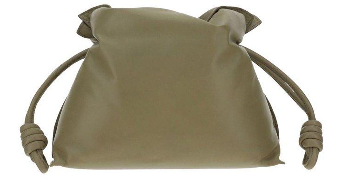 Loewe Flamenco Padded Drawstring Shoulder Bag in Green Lyst