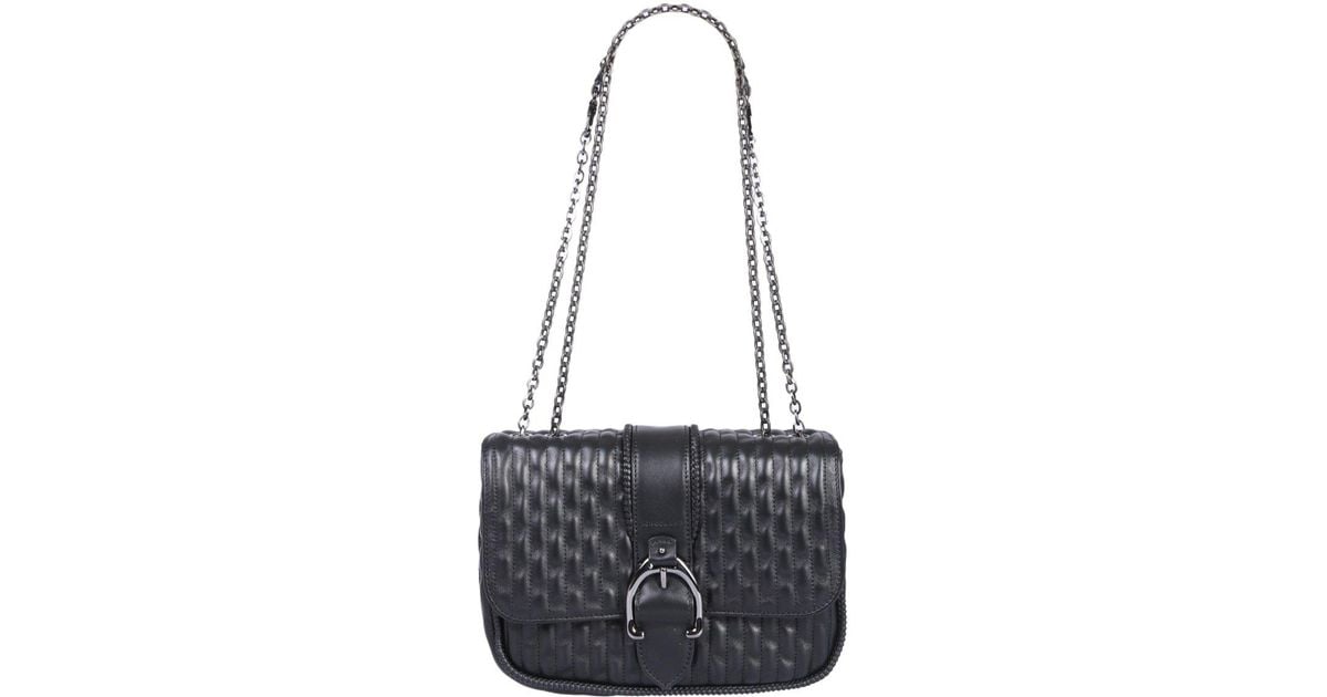 Longchamp Leather Small Chain Amazon Shoulder Bag in Black - Lyst