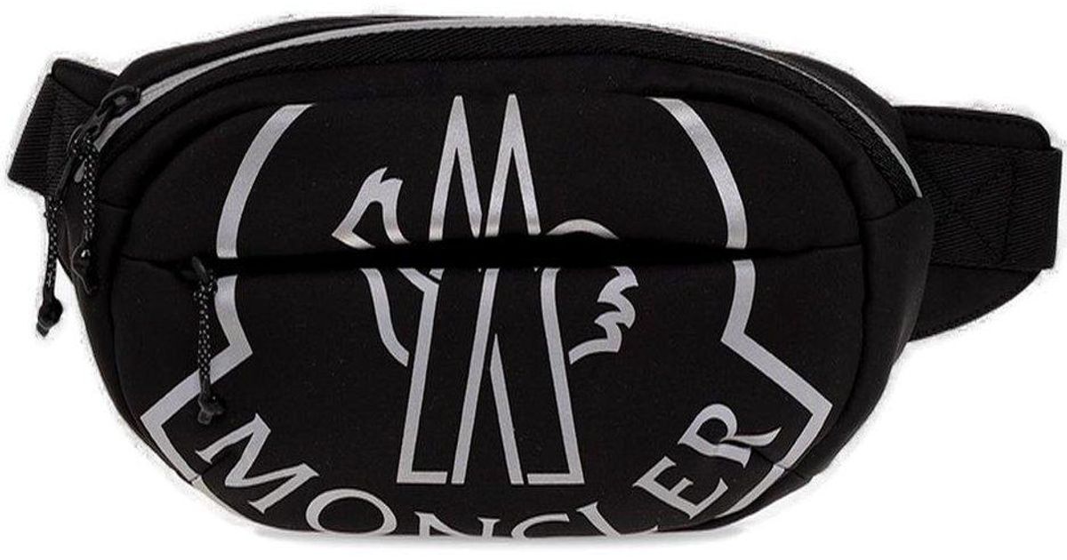 Moncler Logo-printed Belt Bag in Black for Men | Lyst