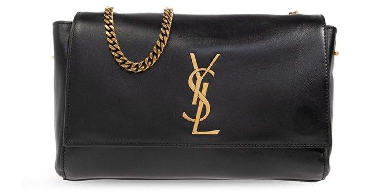 Saint Laurent Black kate Small Reversible Shoulder Bag