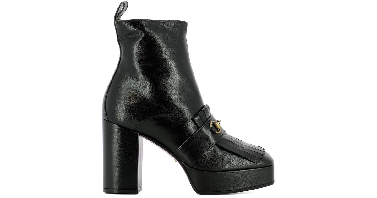 gucci platform boots