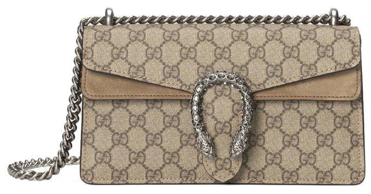 Gucci Dionysus GG Small Shoulder Bag in Gray Lyst