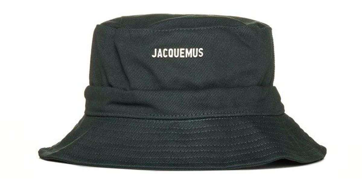 Jacquemus Cotton Le Bob Gadjo Bucket Hat in Green for Men | Lyst