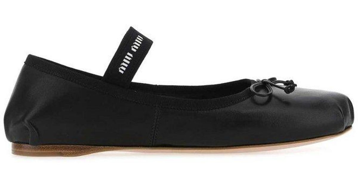 miu miu black flats