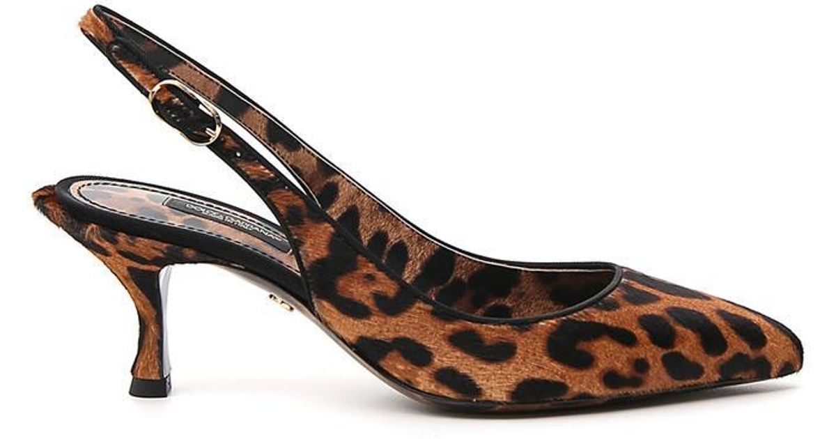 leopard print slingbacks