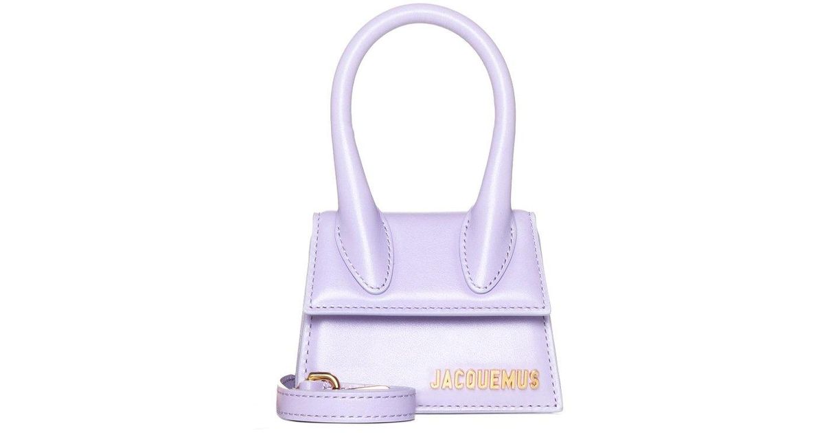 Jacquemus Purple Le Chiquito Leather Mini Bag | Lyst