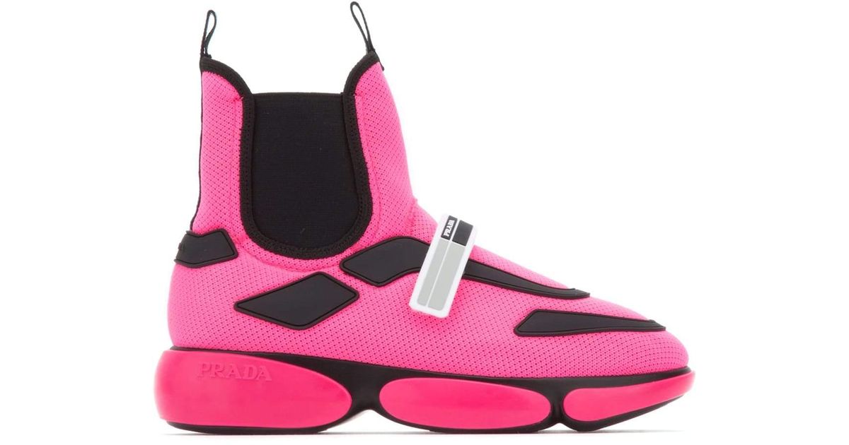 prada cloudbust white pink
