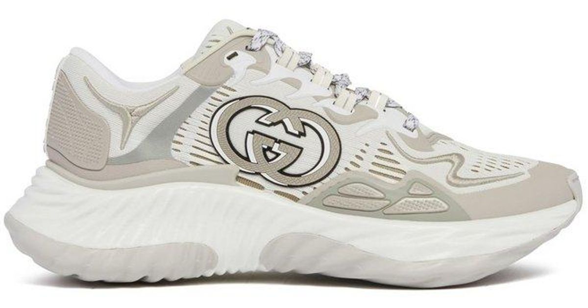 Gucci Ripple Interlocking G Sneakers in White for Men | Lyst