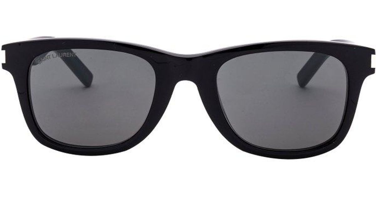Saint Laurent Classic Sl 51 Square Frame Sunglasses in Black | Lyst