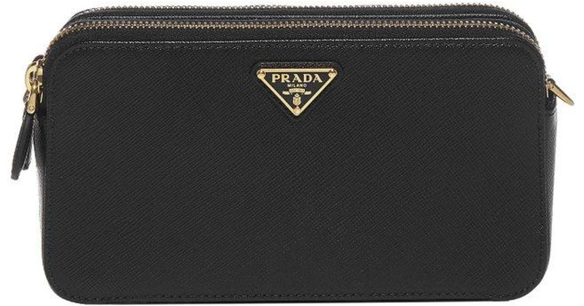 Prada Double Zip Mini Camera Bag in Black Lyst