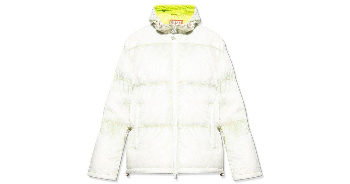 DIESEL 'wbaskin' Down Jacket in White for Men Lyst