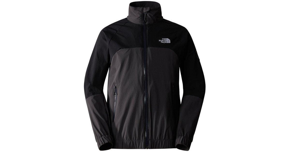 The North Face Zip Sweater Grey In Nylon in Black for Men | Lyst