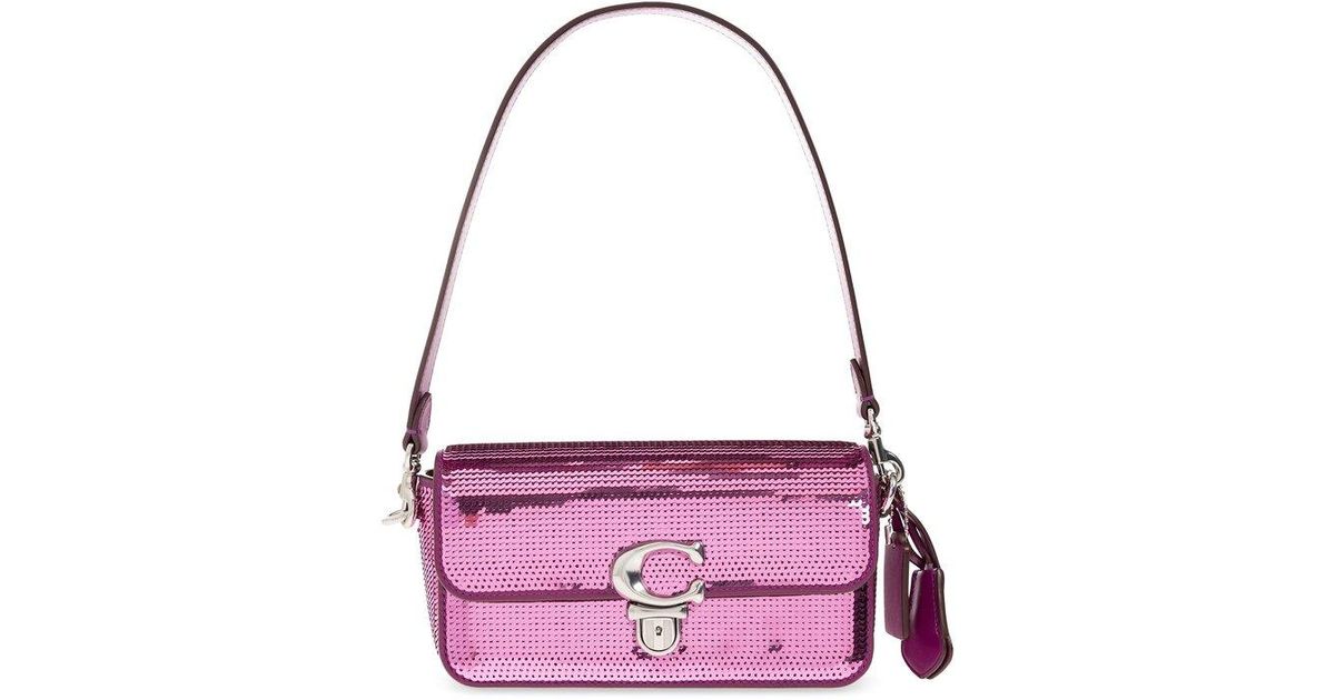 COACH 'studio Baguette' Shoulder Bag in Purple Lyst