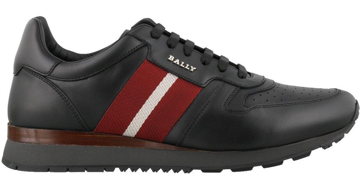 bally men's astel trainspotting leather runner sneakers