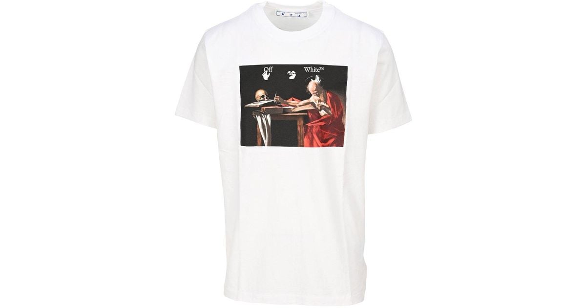 Off white t shirt long string sale