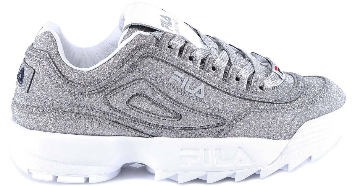 glitter fila trainers