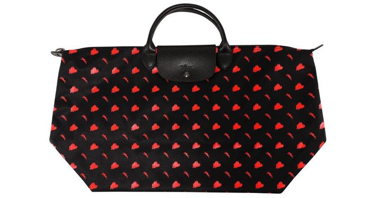 Longchamp X Eu Travel Tote Bag in Black | Lyst