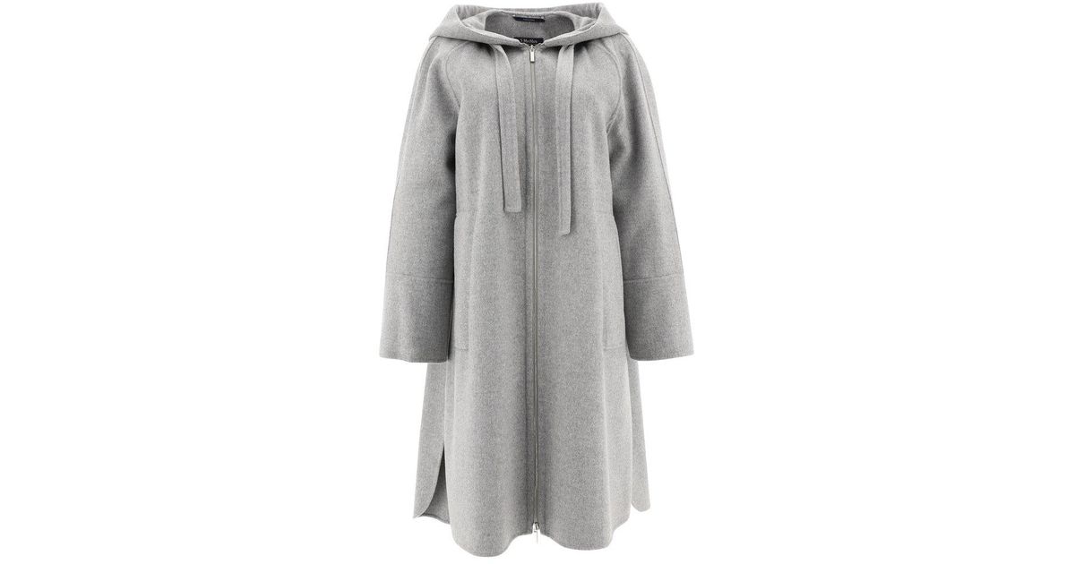 【GRIGIO CHIARO】'S MAX MARA フード付きミディコート FELPI 9081015106011-a-lisa_thumbnail.jpg
