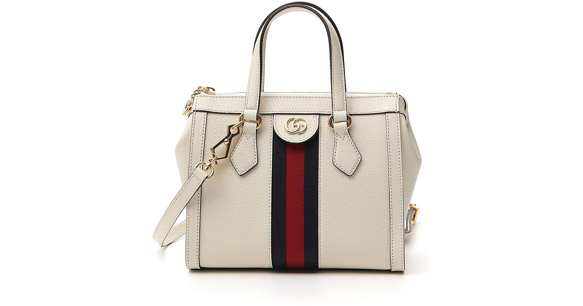 Gucci Ophidia Small Tote Bag in White Lyst Canada