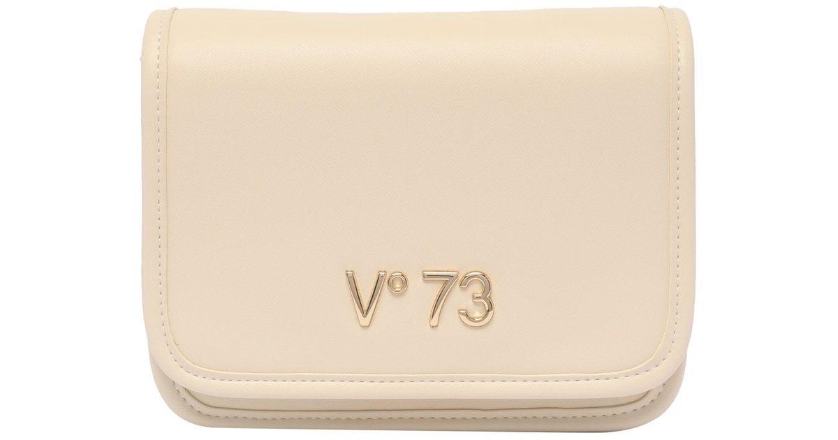 V73 Logo-plaque Shoulder Bag in Natural | Lyst