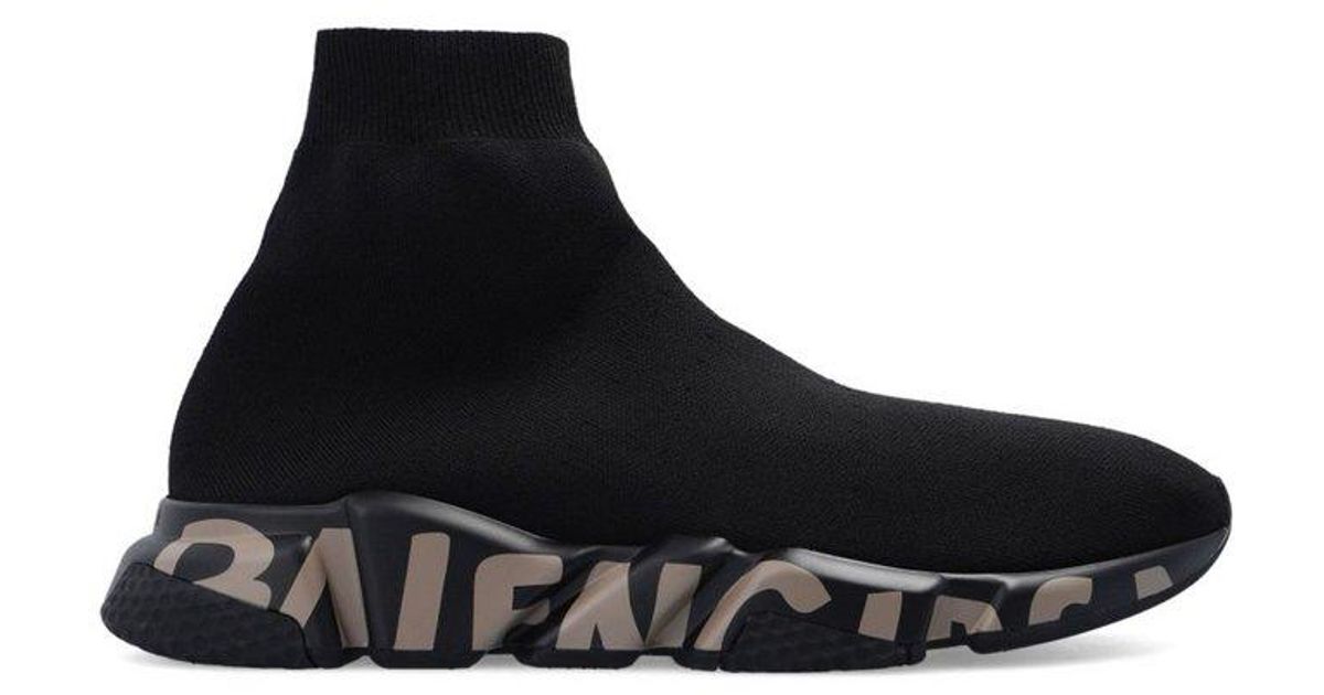 balenciaga black speed sneakers