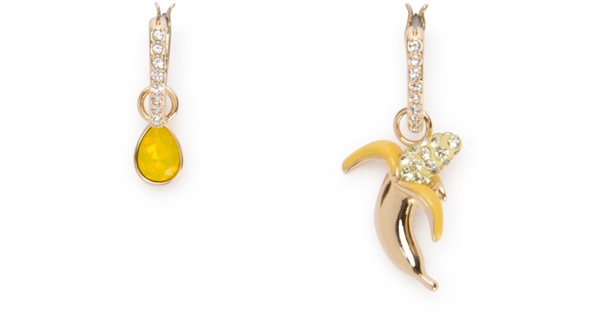 Swarovski No Regrets Banana Earrings in Gold (Metallic) | Lyst