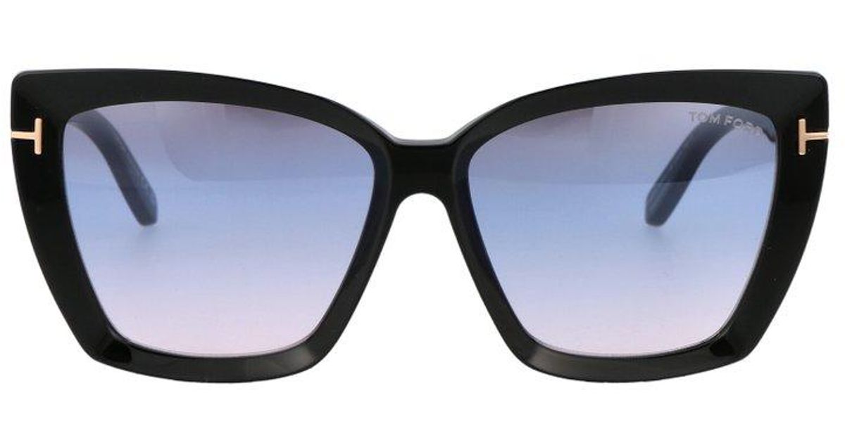 Tom Ford Scarlet Oversized Frame Sunglasses In Black Lyst
