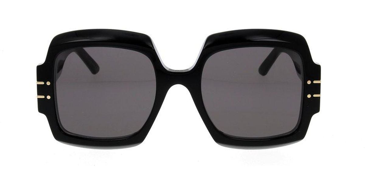 Dior Diorsignature S1u Square Frame Sunglasses In Black Lyst 9795