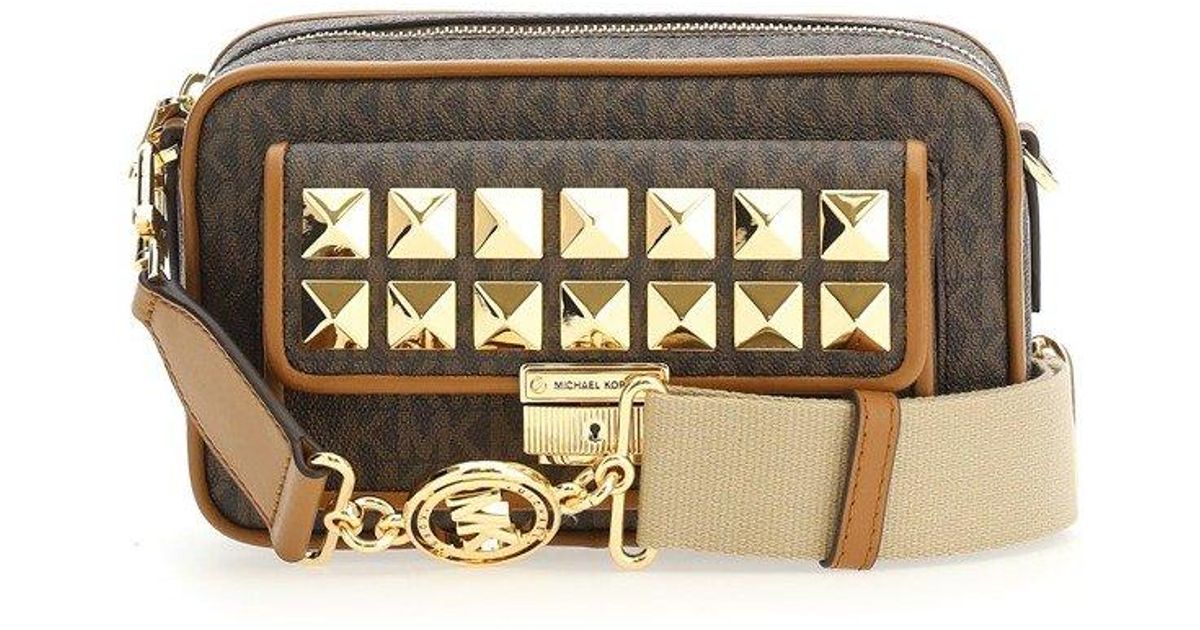 MICHAEL Michael Kors Leather Camera Crossbody Bag in Brown Lyst Canada