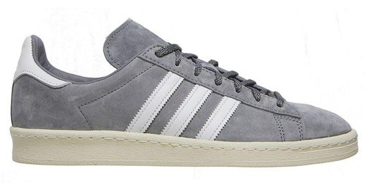 adidas Leather Campus 80 Laceup Sneakers in Grey (Grey) for Men Lyst UK