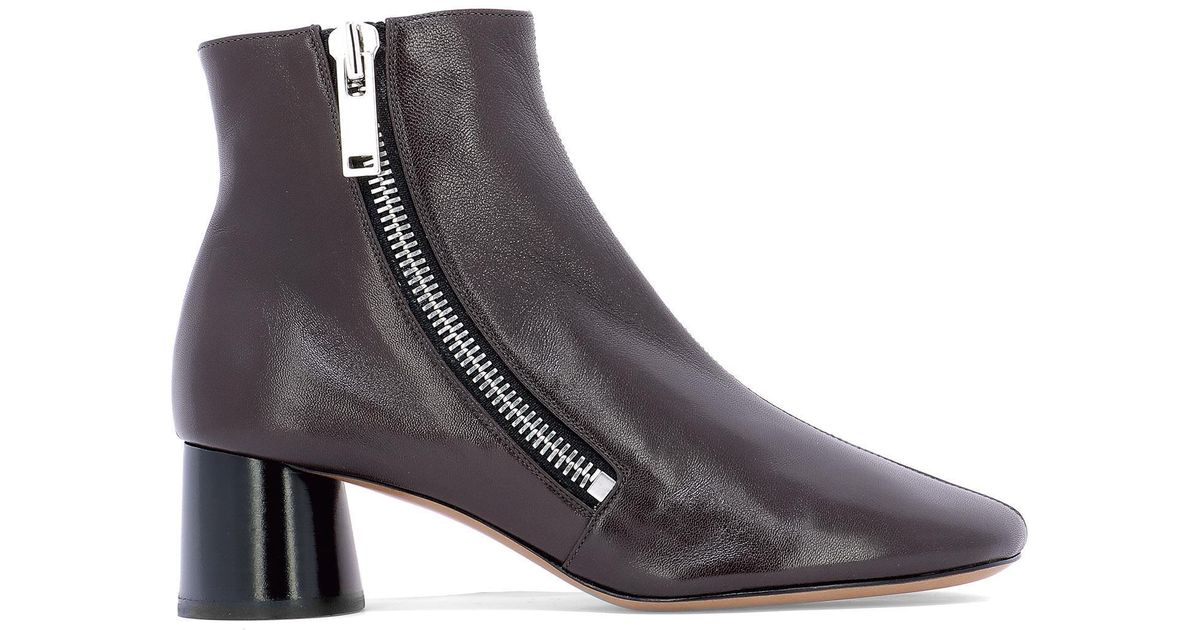 celine leather ankle boots