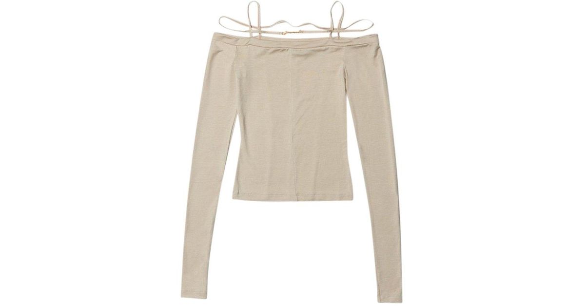 Jacquemus Synthetic The Sierra T-shirts in Beige (Natural) | Lyst