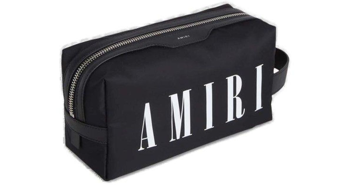 雑貨・その他 AMIRI Amiri Hollywood Dopp Kit Pouch (AMBGMI1003 BLACK) Amiri Hollywood Dopp Kit Pouch - Black - Men | AMBGMI1003BLACK