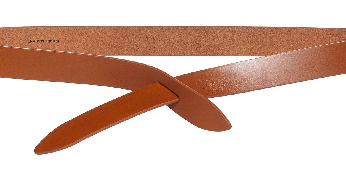 Isabel Marant Leather Lecce Belt in Brown - Lyst