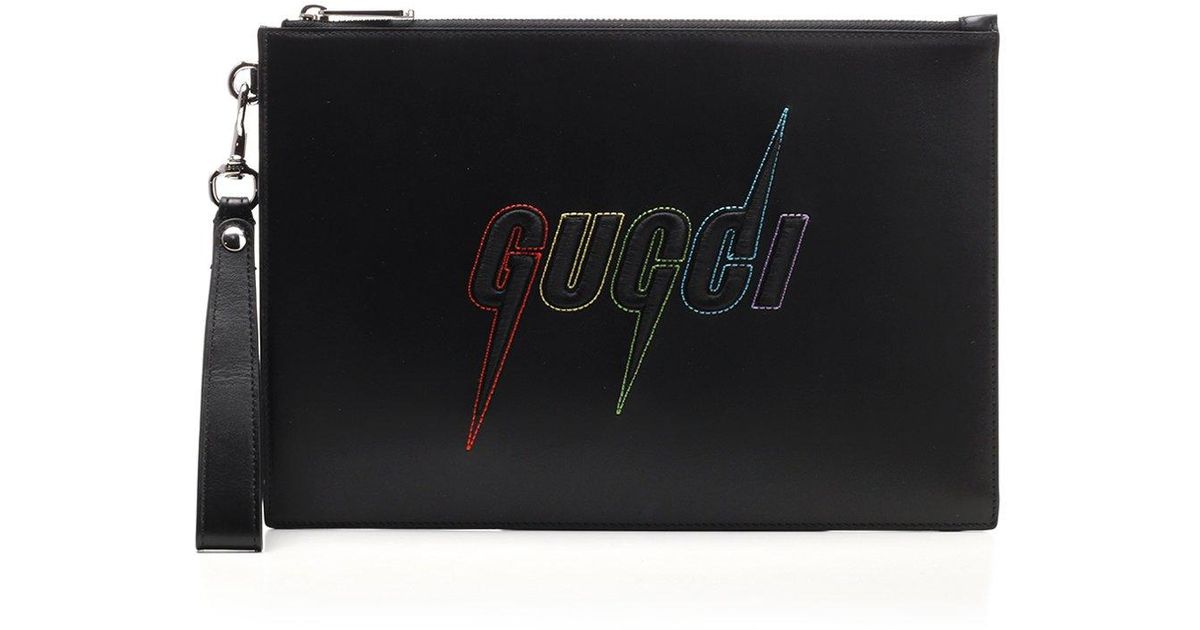 gucci logo pouch