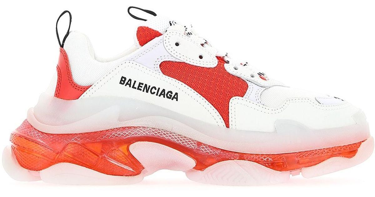 balenciaga triple s mens red