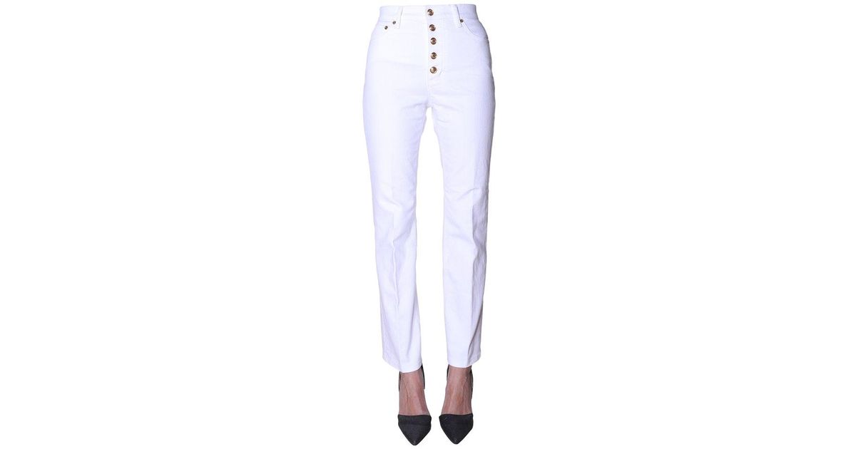 Tory Burch Denim Button-fly Jeans in 