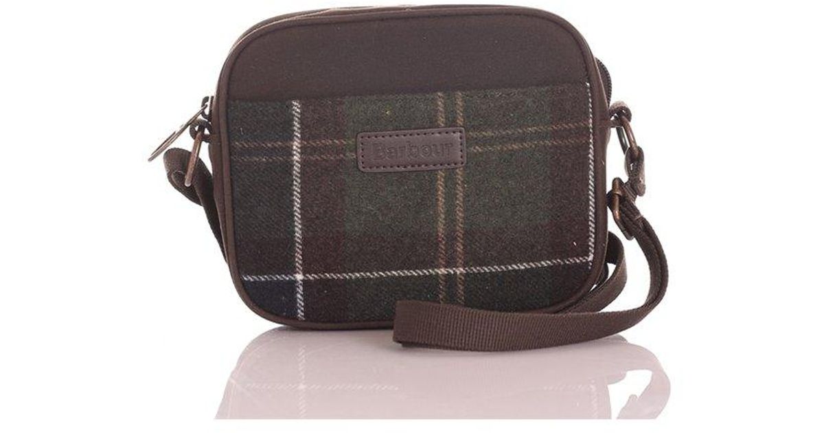 Barbour Cotton Contin Zipped Crossbody Bag in Gray Lyst