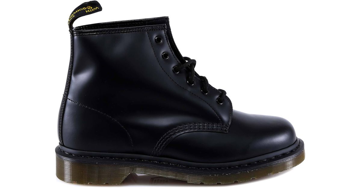 Dr. Martens Leather 101 Smooth Boots in Black for Men - Lyst