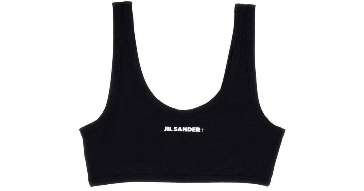 Jil Sander logo-print Sports Bra - Farfetch