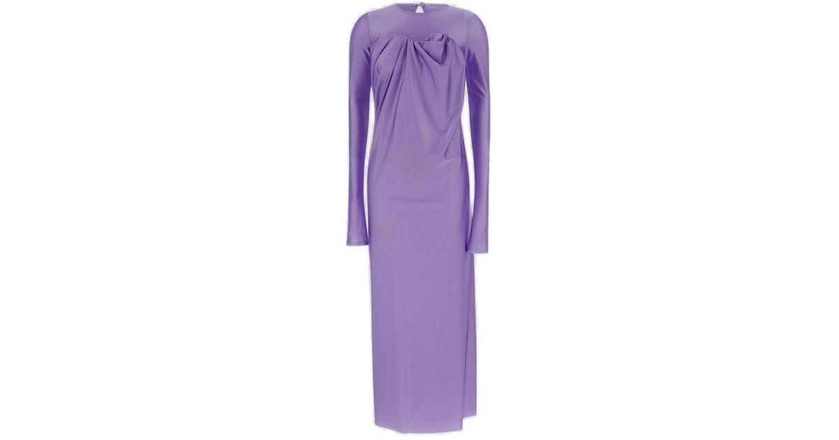 Sportmax Pegaso Dress in Purple | Lyst
