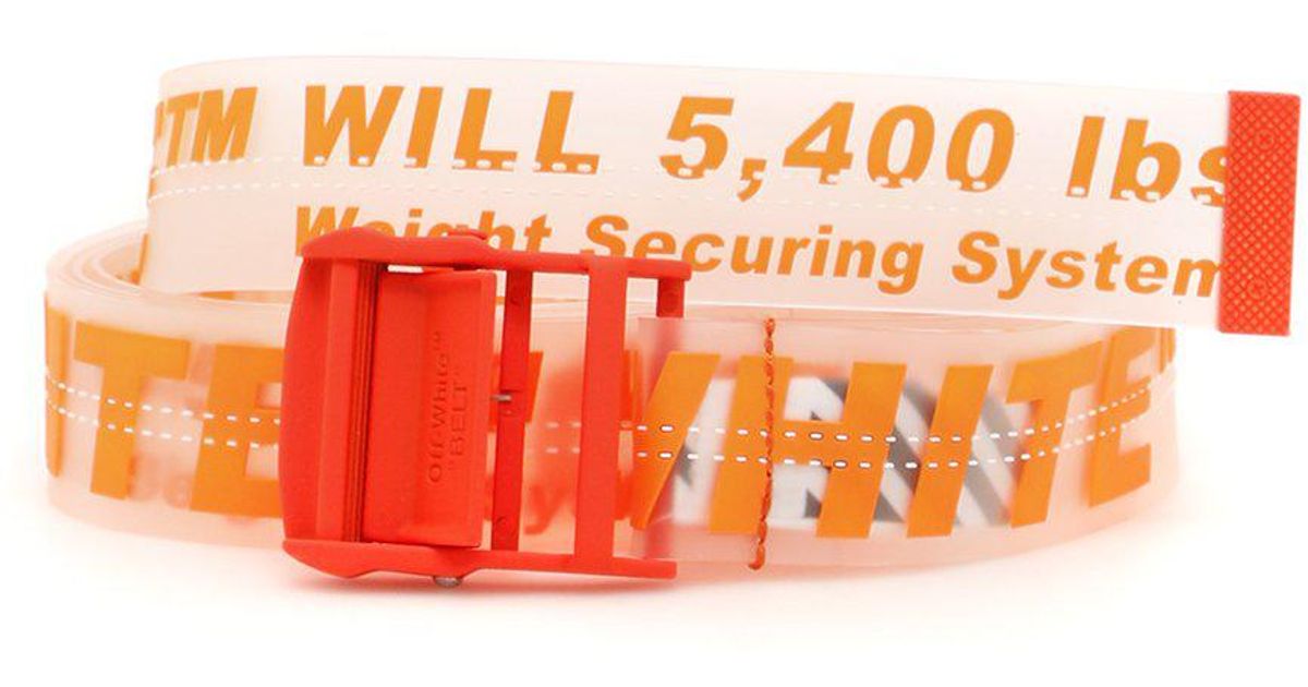 Off-White c/o Virgil Abloh Industrial Tape Belt in Orange - Lyst