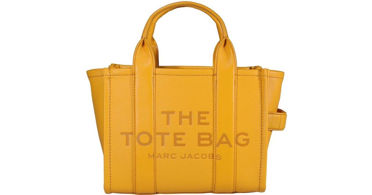 Marc Jacobs The Traveler Mini Tote Bag in Yellow | Lyst