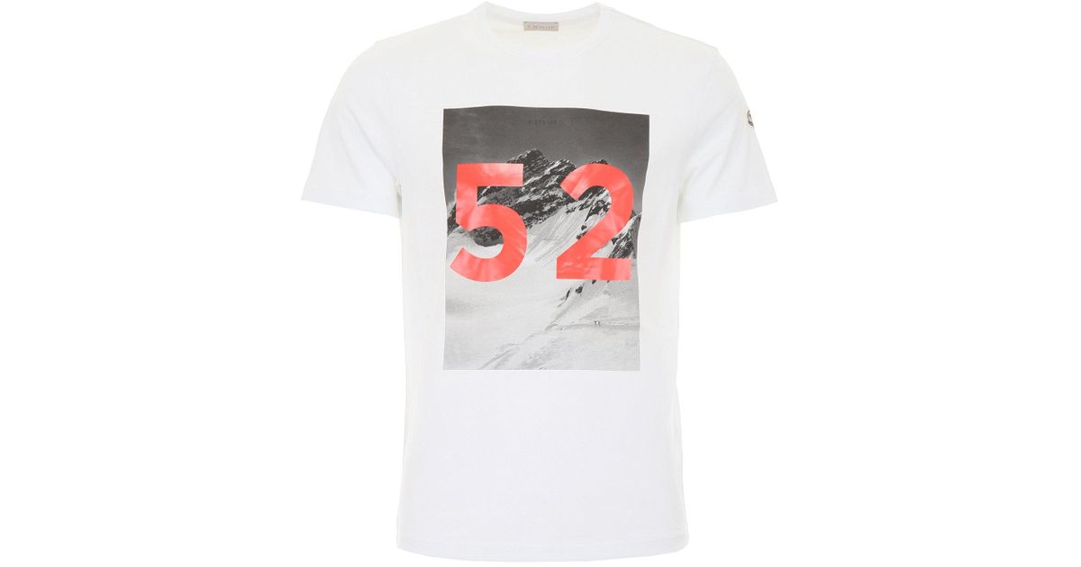 Moncler Cotton 52 T-shirt in White for 